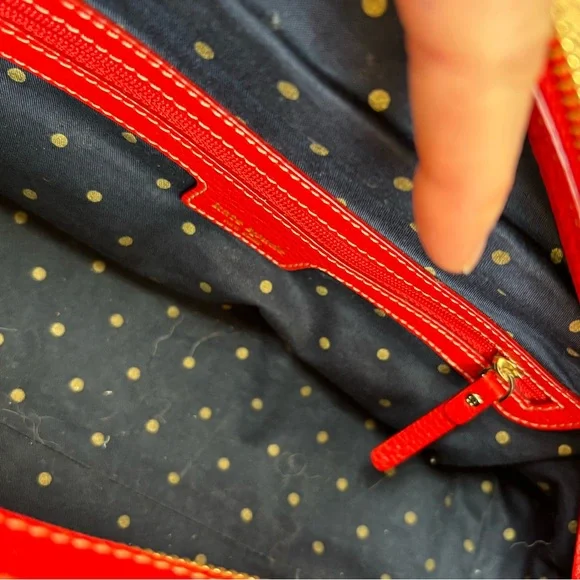 Kate Spade Red Leather Large Satchel - Picture 5 of 6